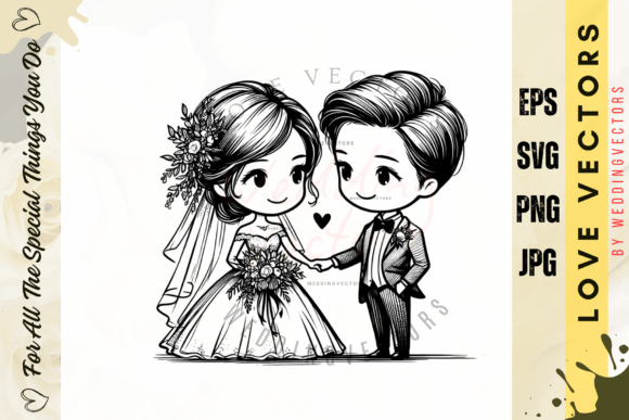 C3973: Vectors for Modern Wedding Design