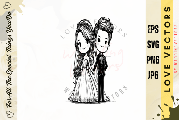 Capturing Matrimony: The C4288 Wedding Couple & Love Vectors