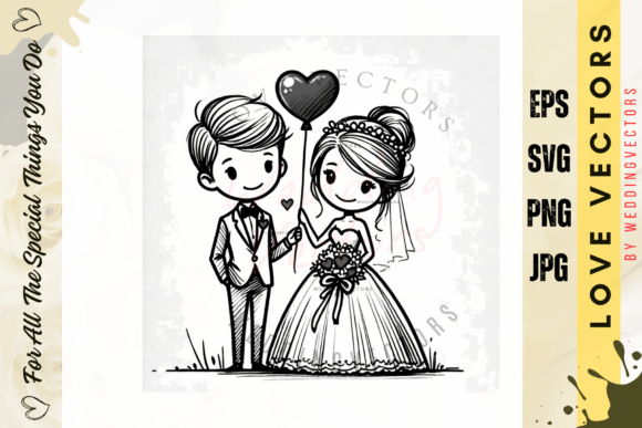 Love in Every Detail: The C3968 Wedding Vectors