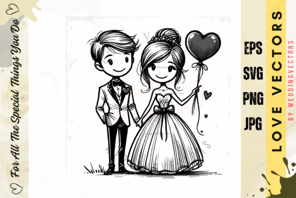 Timeless Romance: Designing with C4151 Wedding Vectors