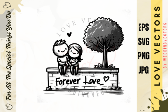 Wedding Couple and Love Vectors - C397: A Timeless Collection