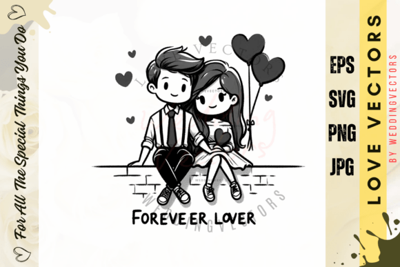 Wedding Couple and Love Vectors - C3987: A Designer's Keepsake