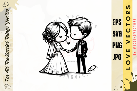 Wedding Couple and Love Vectors - C4130: An Artistic Vision