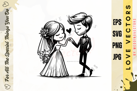 Wedding Couple and Love Vectors - C4138: A Guide