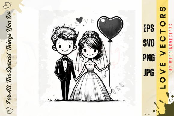 Wedding Couple and Love Vectors - C4205: A Designer's Guide