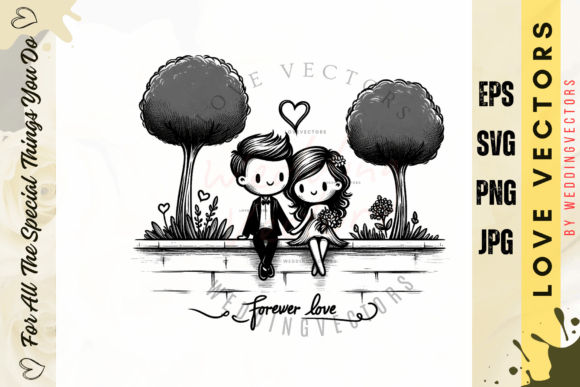 Wedding Couple and Love Vectors - C426: A Designer's Guide