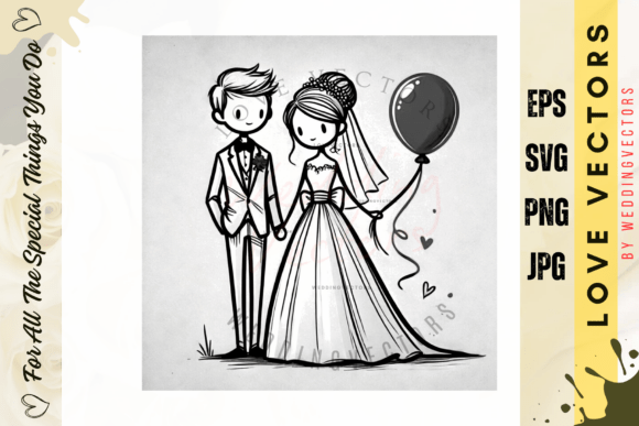 Wedding Couple & Love Vectors: C4369