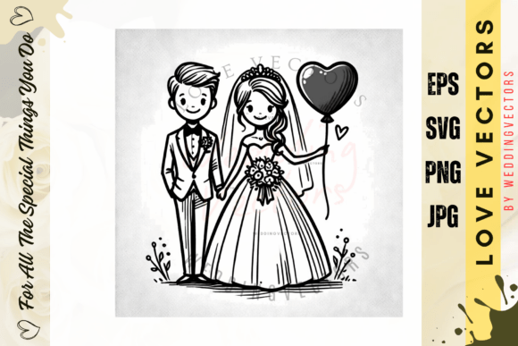 Wedding Couple & Love Vectors: The C4127 Design System